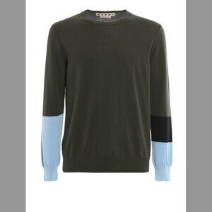 Men's Marni striped sleeve cotton sweater, size 50 IT/M-L US